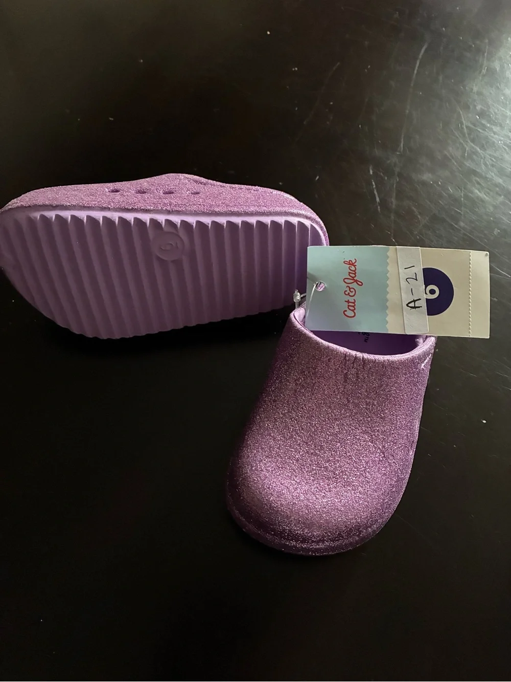 Kids Purple Slip-On Sandals